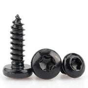Viti in acciaio carbonio nero xilanato trattato, 10 mm, 100 pezzi