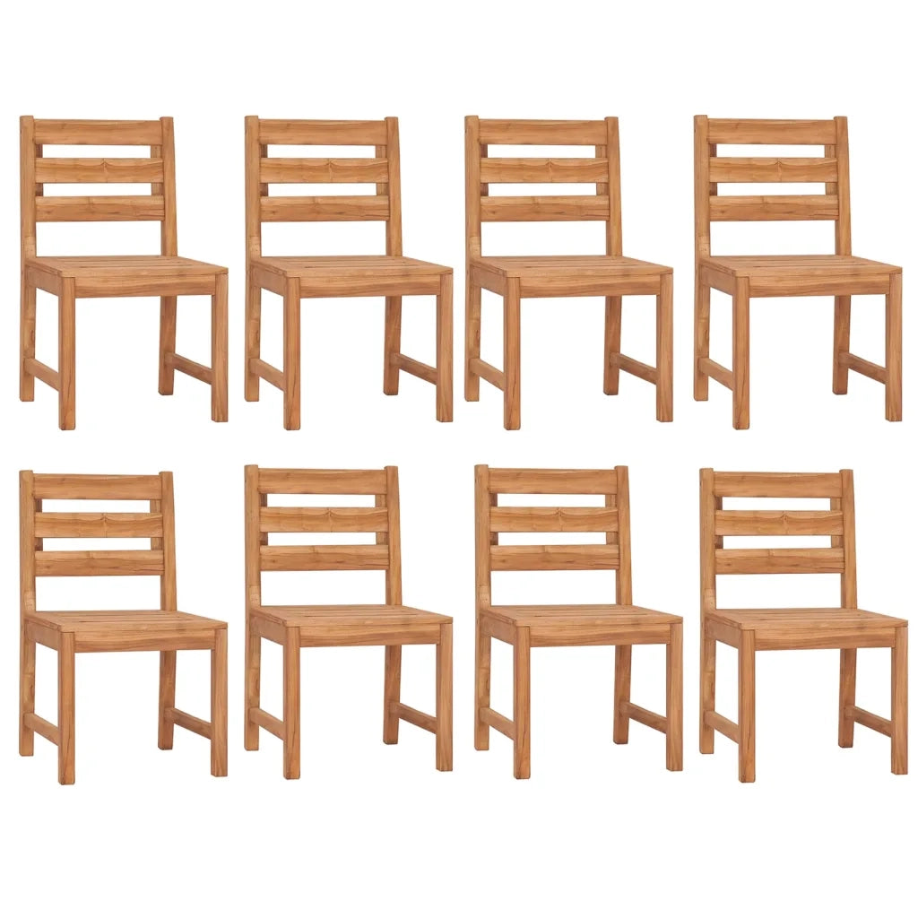 Set da Pranzo per Giardino 9 pz in Legno Massello di Teak 3157192