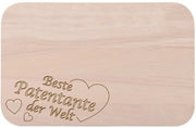 Scultura da colazione con incisione "Miglior Pepe-madre del mondo" come regalo - di legno - idea regalo ideale per compleanni o Natale