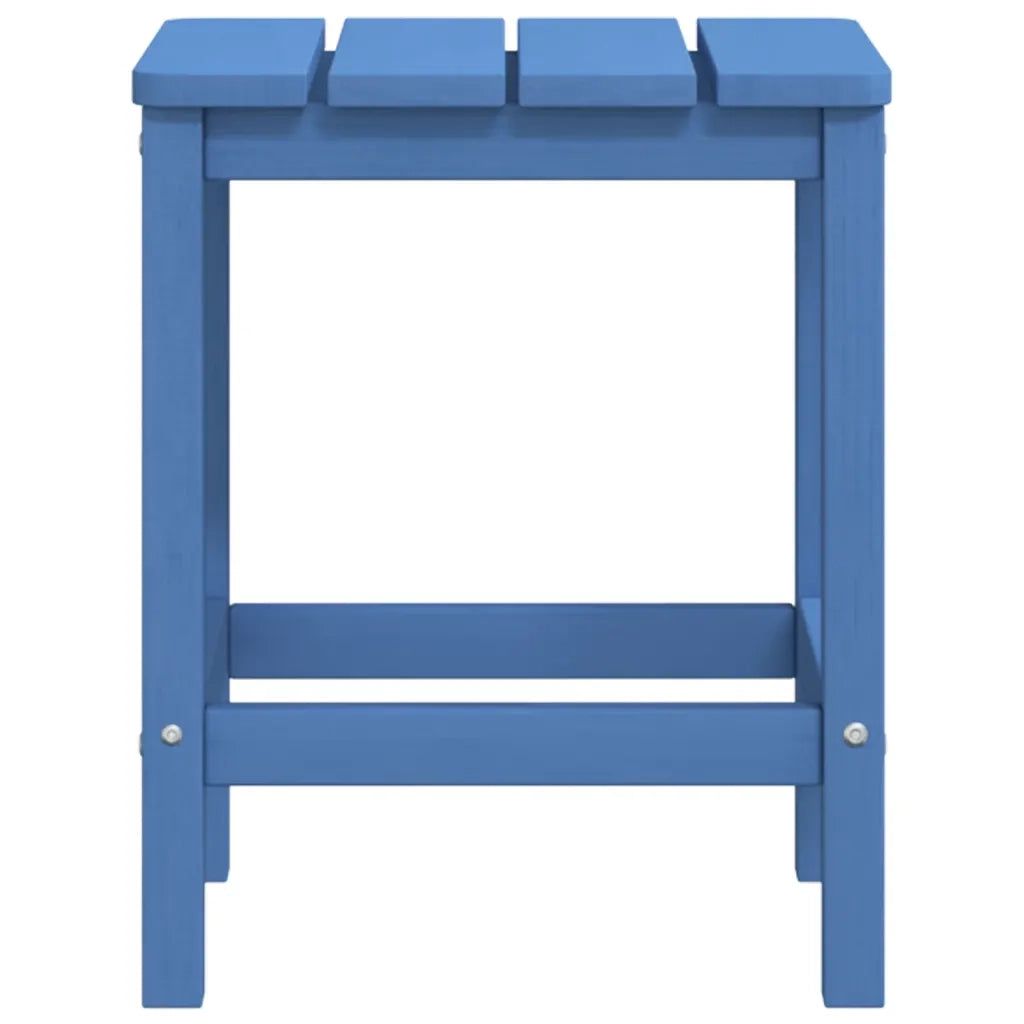 Sedie da Giardino con Tavolo Adirondack in HDPE Blu Acqua 3095707
