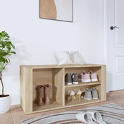 Scarpiera-Scaffale per scarpe Rovere Sonoma 100x35x45 cm in Legno Multistrato 935004