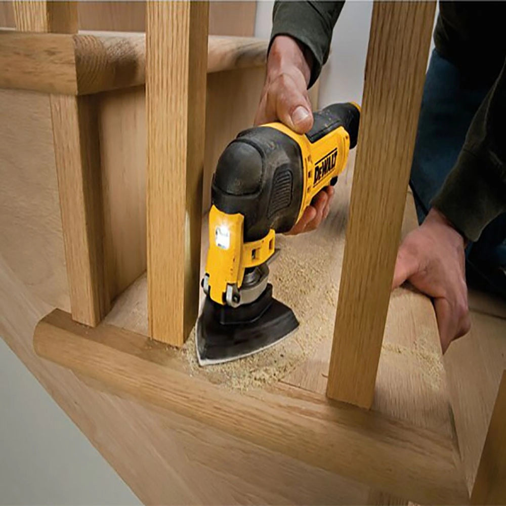 Dewalt 10pz fogli abrasivi triangolari per levigatrice con velcro, grana 60