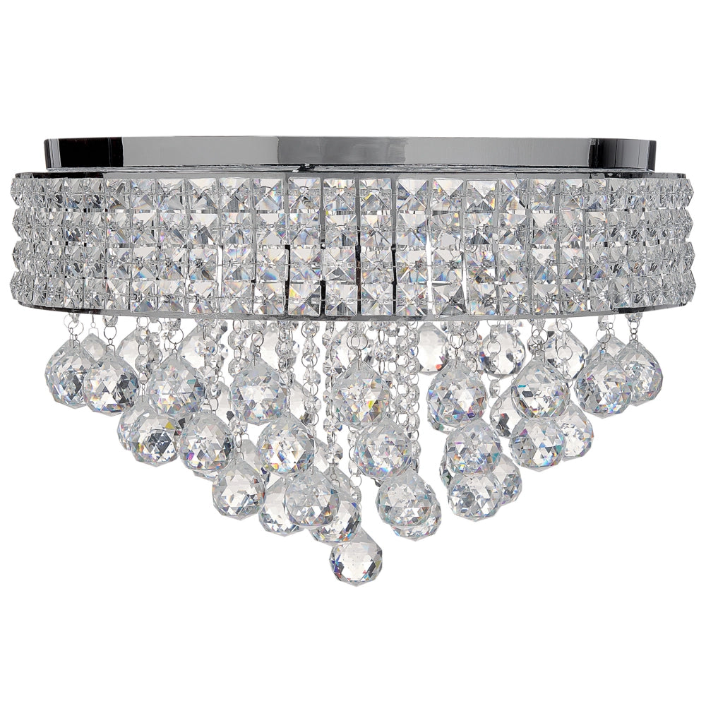 Lampadario in ferro argentato con finitura cromata Lampada a sospensione con cristalli Illuminazione in stile glamour Soggiorno Sala da pranzo