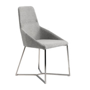 Sedia in tessuto grigio