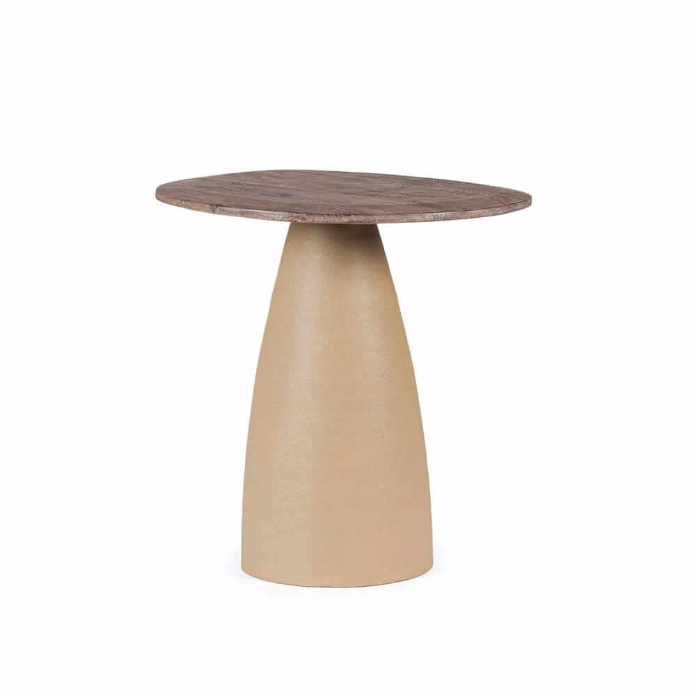Tavolo Rotondo in Legno con Base Conica Nera 140 cm - FRANKLIN