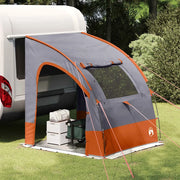 vidaXL Tenda con tetto Grigio e Arancione e Nero 194 x 180 x 210 cm