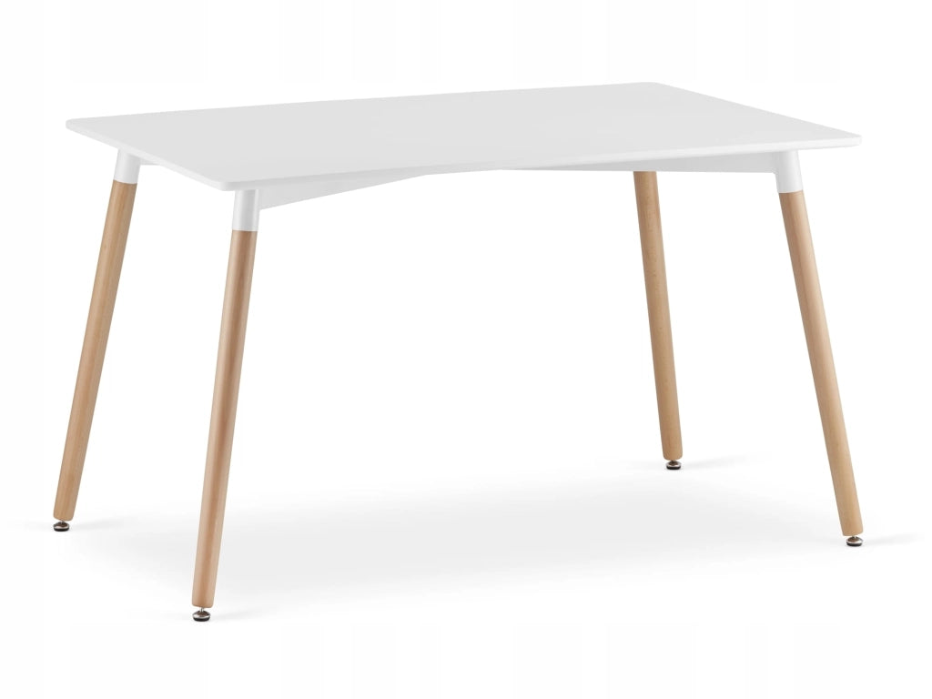 Valora SET TAVOLO RETTANGOLARE YURO 120x80 Bianco + 4 Sedie Grigio