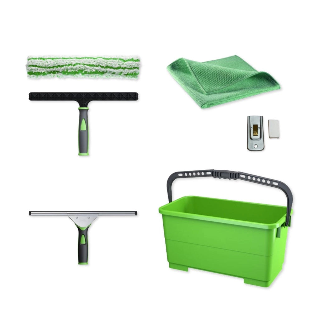 Kristal Ultra Pulex Kit Completo per Pulizia Vetri 6 pezzi compreso di Accessori | IPC