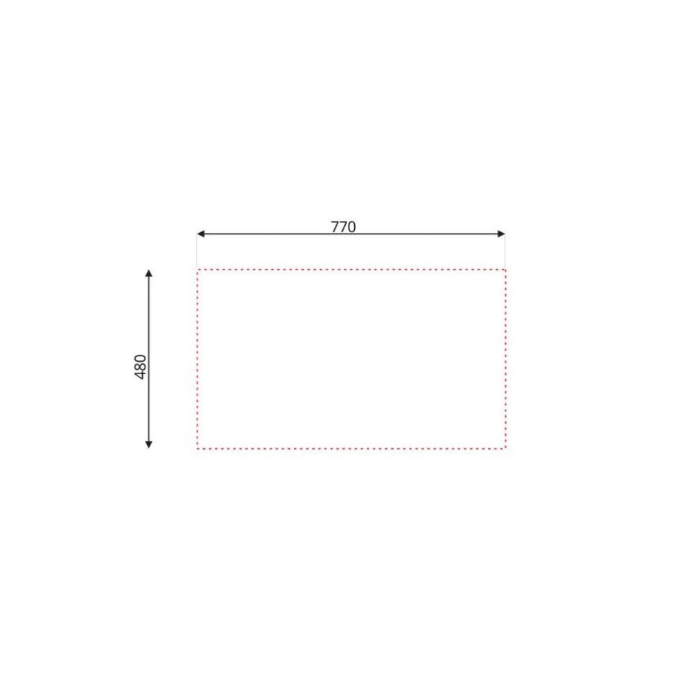 Lavello incasso cucina acciaio 79x50 cm una vasca e gocciolatoio sinistro Classic 273SX