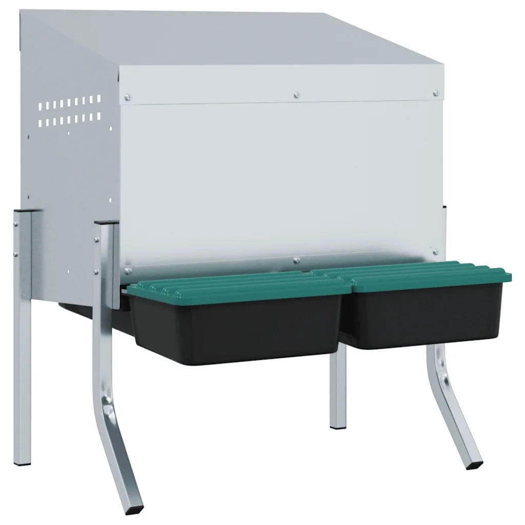 Nido per Galline 2 Scomparti con Gambe in Acciaio Zincato CFW4750644