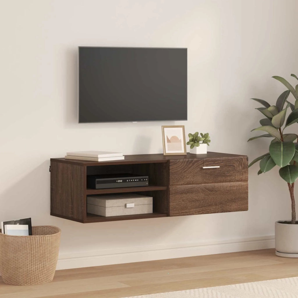 Armadio in Legno con cassetto Rovere Marrone 100,5 x 39 x 30 cm 880248