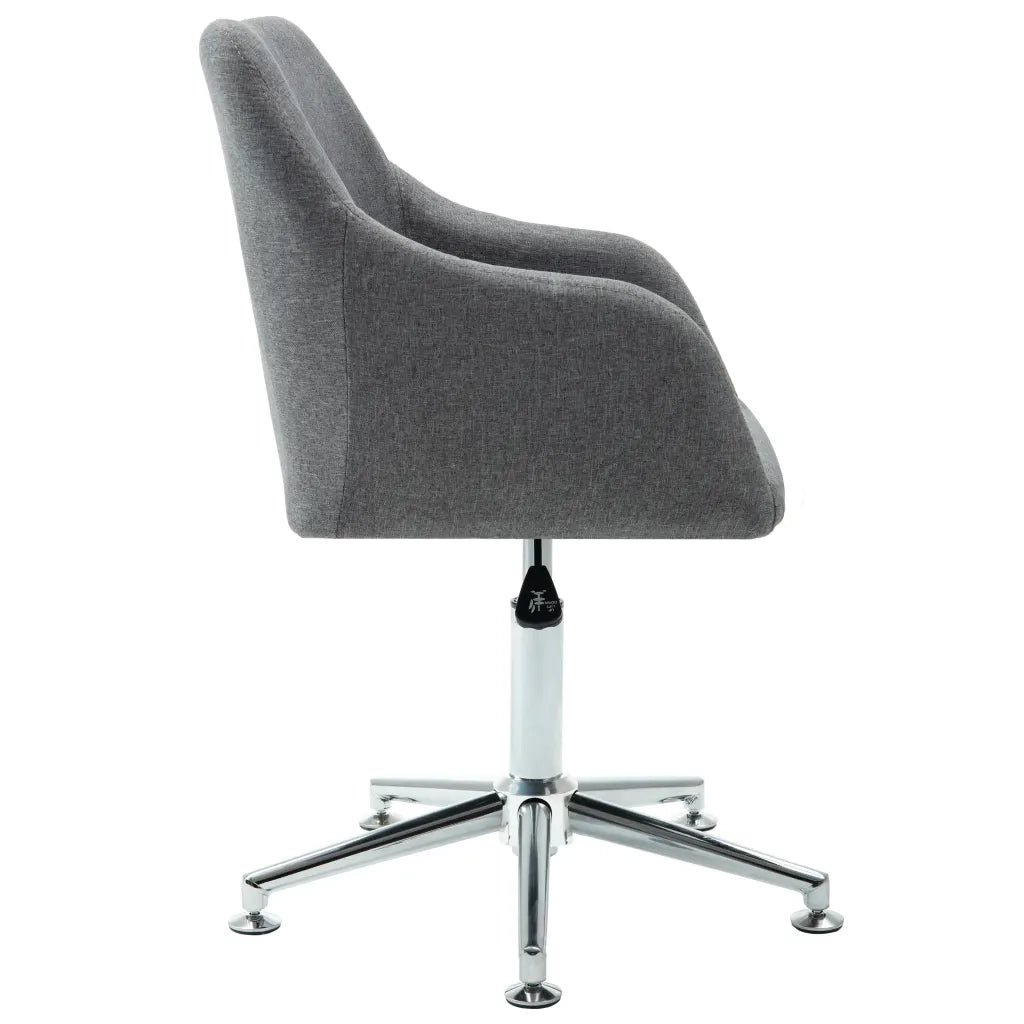 Sedia da Ufficio Girevole Grigio Chiaro in Tessuto cod mxl 34075