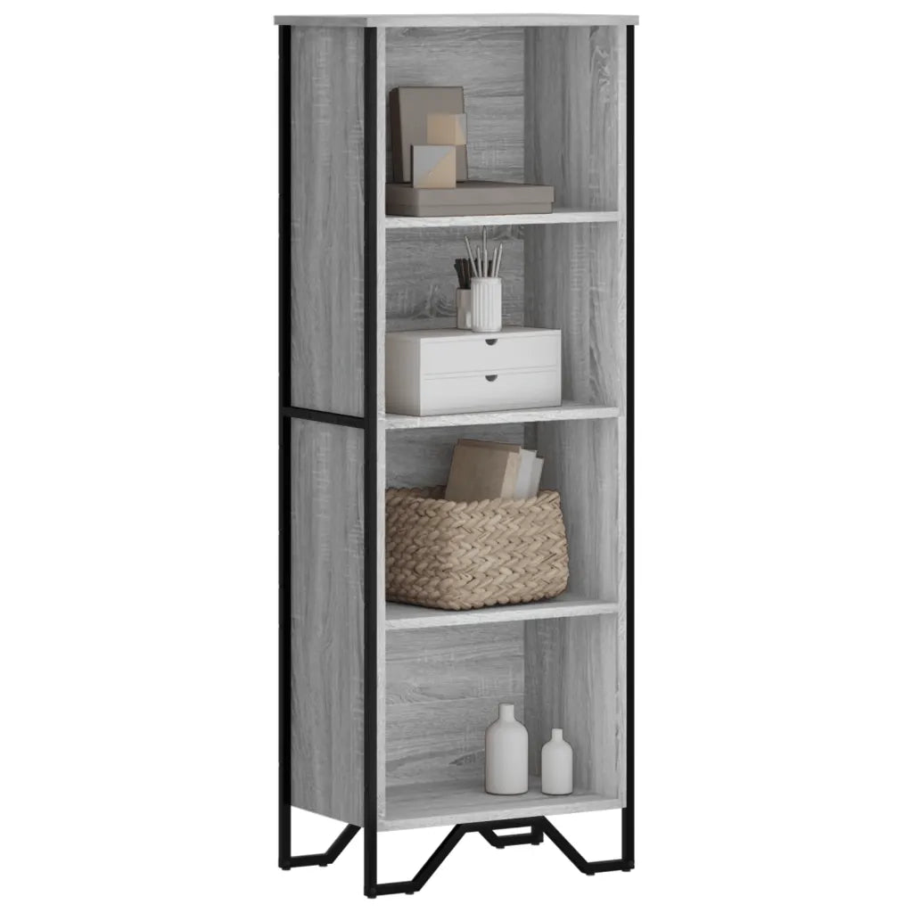 Libreria Grigio Sonoma 50x31x137,5 cm in Truciolato 848612