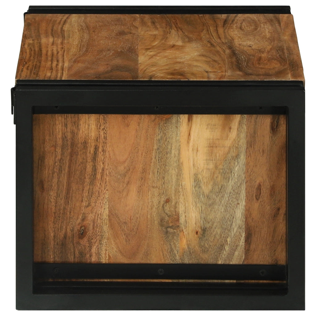 Portabottiglie 46x35x27.5 cm Legno Massello di Acacia