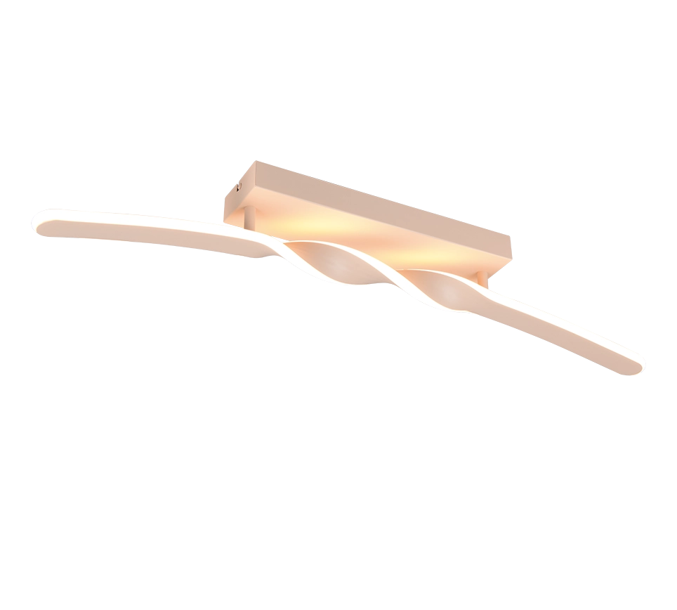 Plafoniera LED, metallo, sabbia, L 80 cm, Ginko