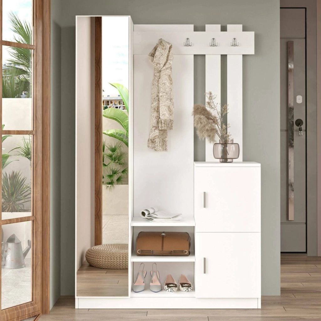 Fernand, Mobile da Ingresso 16-18 Paia, 114x35x180h cm Bianco