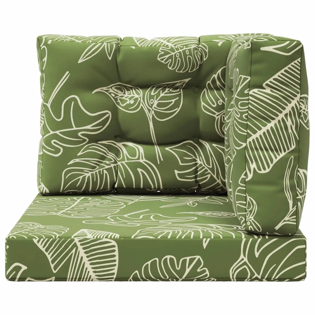 Cuscino per divano da esterno 3 pz | Cuscini per sedie Design a foglia Poliestere