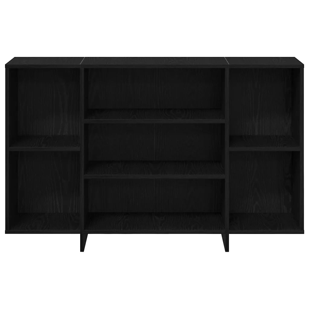 Credenza Rovere Nero 120 x 30 x 75 cm Legno multistrato 875037