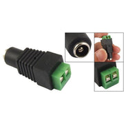 Trade Shop - 4x Connettori Adattatori 12v Balun Bnc Jack Rca Per Dvr Sorveglianza Telecamere -   -4x Alimentazione Femmina    -