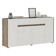 Madia Cirimido, Credenza un Cassetto, 170x40x85h cm Bianco