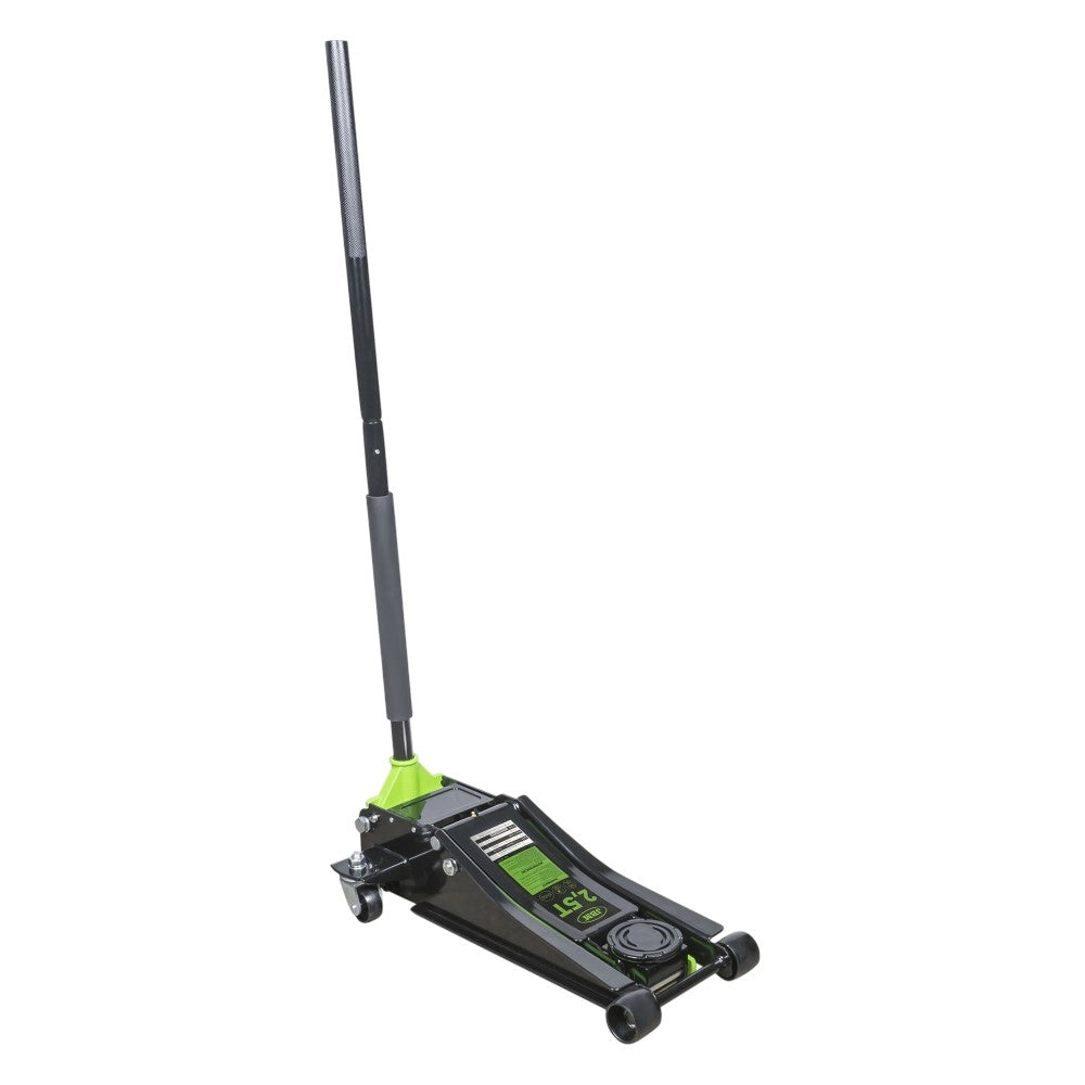 Martinetto Idraulico a Carrello 2,5T Doppio Pistone Profilo Ribassato 78-505 mm per Auto Sportive e Assetto Basso sollevatore JBM
