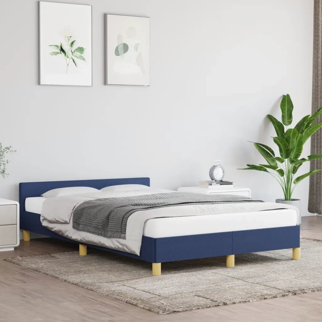Giroletto senza Materasso Blu 120x190 cm in Tessuto