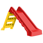 Scivolo Pieghevole Bambini per Interni e Esterni Giallo e Rossocod mxl 126408