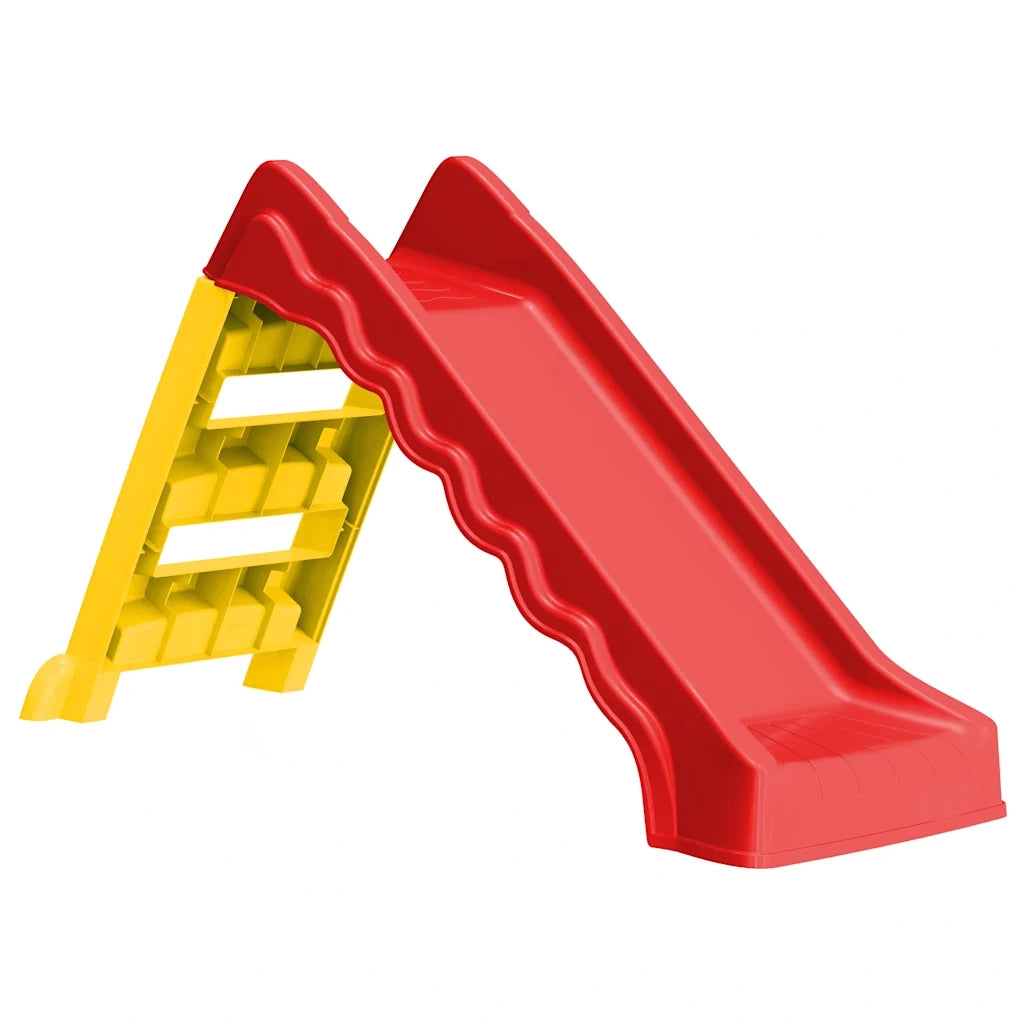 Scivolo Pieghevole Bambini per Interni e Esterni Giallo e Rossocod mxl 126408
