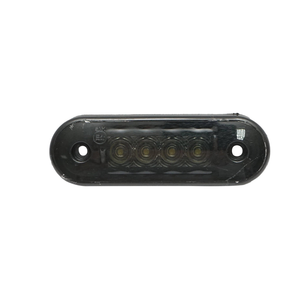 Lampada laterale slim LED, 12V-24V, bianca fumé, 83x27 mm, Breckner Germany