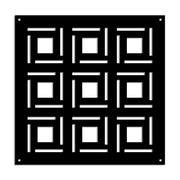 4SIDES - Pannello in PVC traforato - Parasole Misura: 73x73 cm, Colore: nero