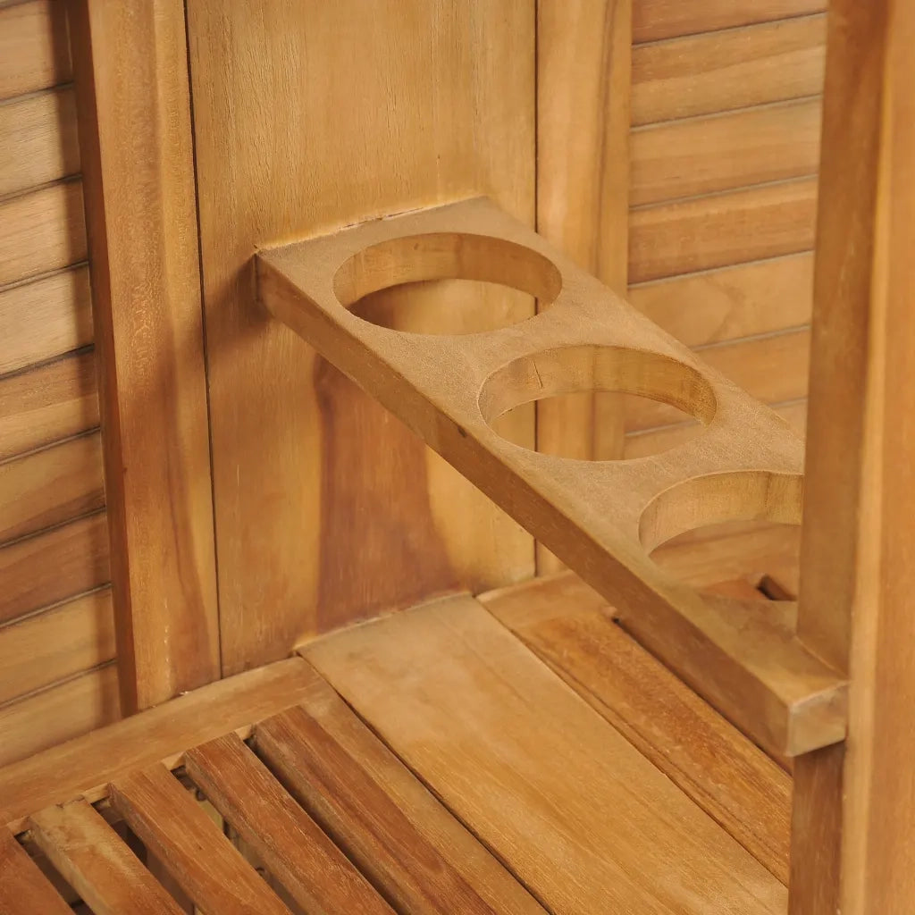 Tavolo da Bar Pieghevole 155x53x105 cm in Massello di Teak cod mxl 34390