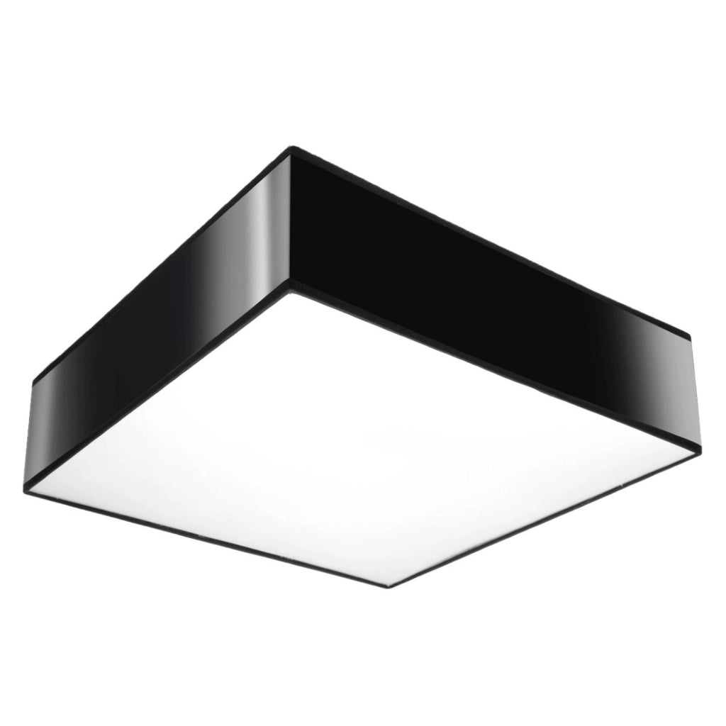 Plafoniera quadrata ANUBIS 35 cm nera 2xE27 Pure Lume