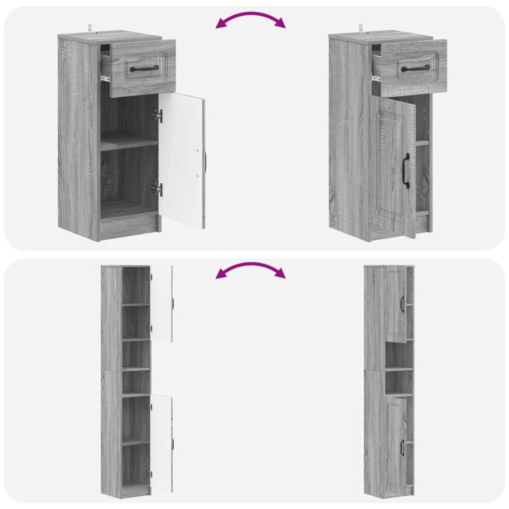 Set di armadietti da bagno in 3 pezzi UTRECHT 3417897