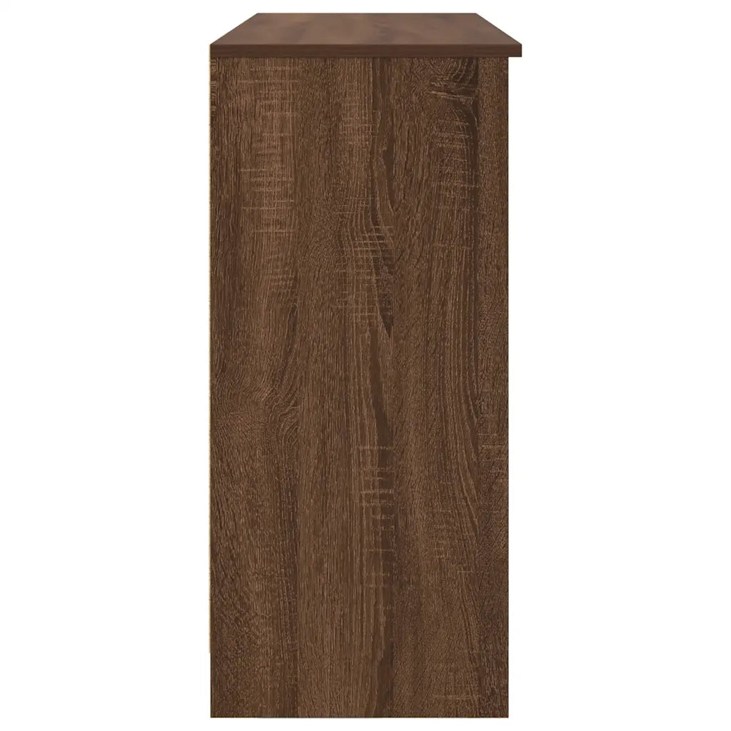 Credenza | Madia | Buffet da pranzo | Armadio da pranzo con Cassetto Rovere Marrone 101x35x76 cm in Truciolato