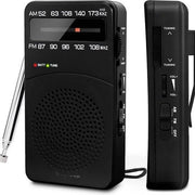 Radio di emergenza - Radio portatile - Radio a batterie - Radio di emergenza - Radio a transistor a batterie - AM/FM - Segnale di alta potenza