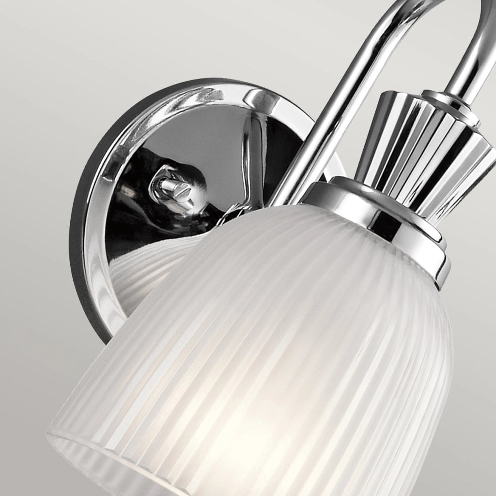 Applique bagno Cora cromo vetro LED G9 3W IP44 Kichler