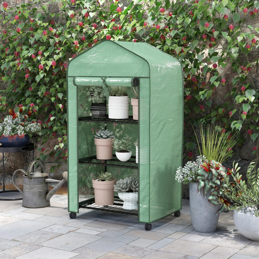 Serra da Giardino con Copertura ¨C zephmum ¨C Verde 69x49x130cm