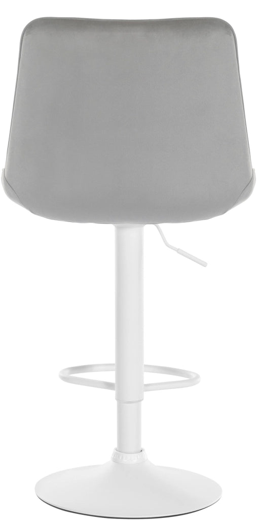 2er Set Barhocker Toni Samt weiЯ