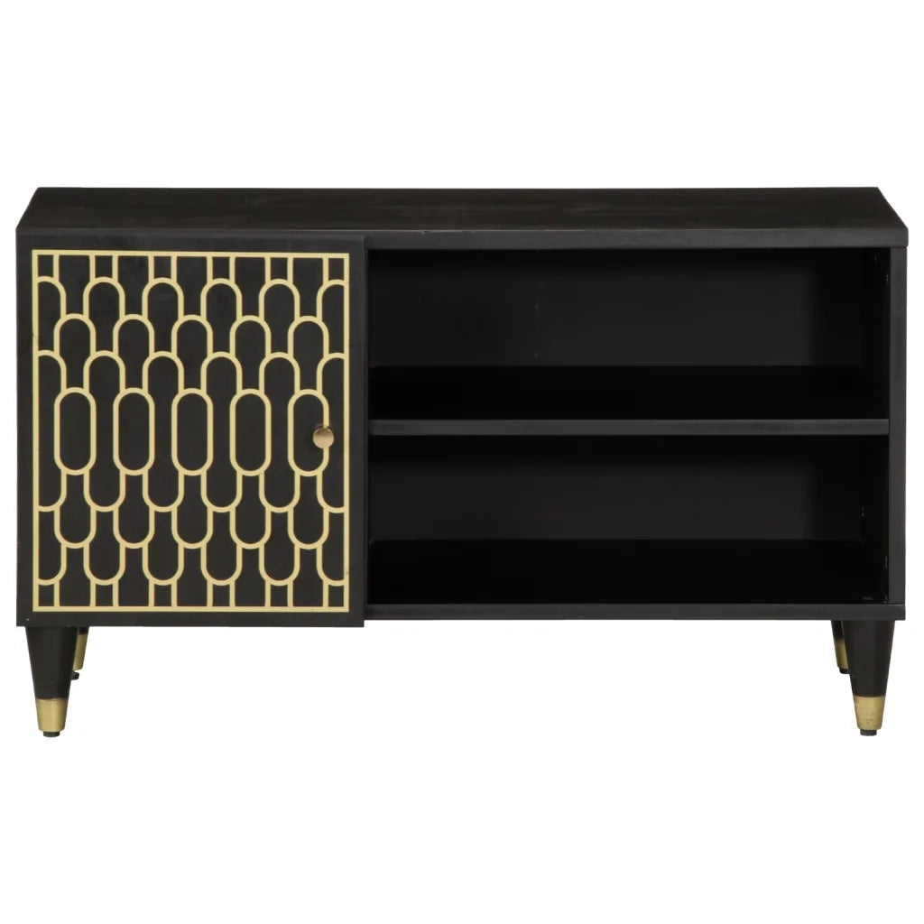 Mobile Porta TV 80x31,5x46 cm in Legno Massello di Mango 358335