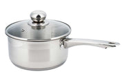 Kinghoff KH-4322 Pentola moderna in acciaio inox con coperchio in vetro da 14 cm