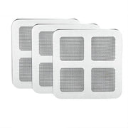 Pannelli di riparazione 10 x 10 cm - Pannelli di riparazione - Adesivo forte - Impronte d'acqua - Veloce assemblaggio - Per reti per zanzare - Riparazione schermo