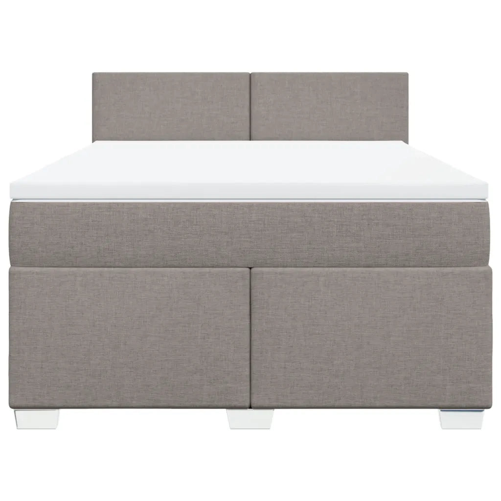 Giroletto a Molle con Materasso Tortora 140x200 cm in Tessuto 3285908