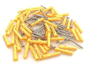 Set di Ancoraggi per Muratura - 50 Unità - M8 x 40mm - Viti in Acciaio Inox - Kit di Attacco per Muratura - Per Legno/Calcestruzzo/Beton - Alta Resistenza