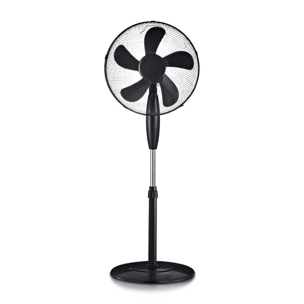 Ventio da 55 W Base rotonda della ventola 5 Blade 3 VelocitÃ  Nera