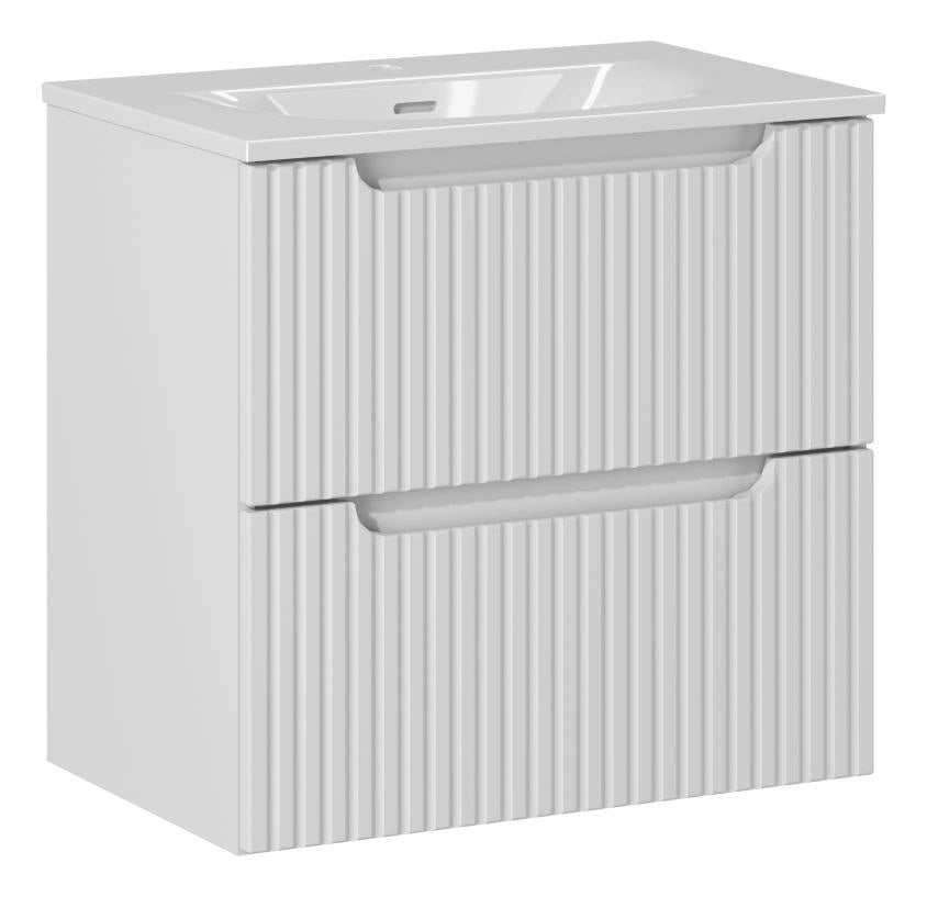 Set mobili bagno 60 cm con lavabo Nova White 60 x 1401 x 1401 cm