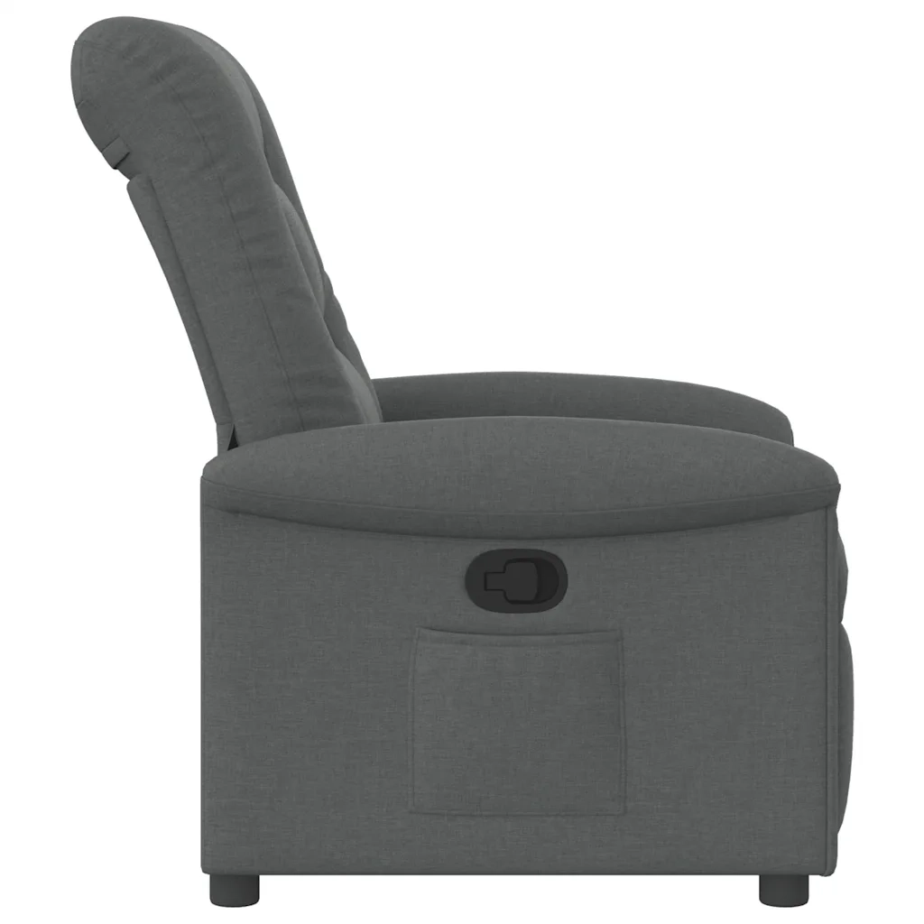 Poltrona Reclinabile in Tessuto Grigio Scuro 4015617