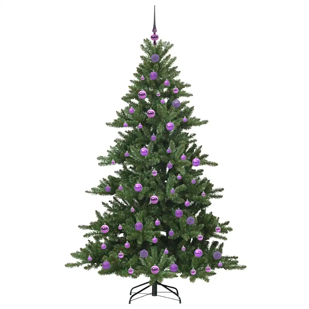 Albero di Natale Artificiale con Rami Pieghevoli Verde 180 cm 3397672