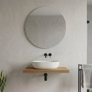 Mensolone bagno 80 cm in legno effetto rovere naturale Levia