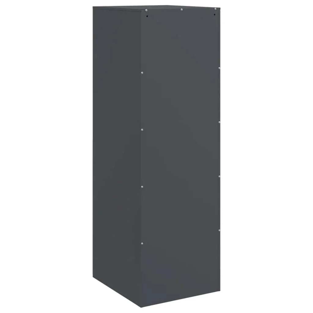 Buffet credenza cassettiera armadio mobile contenitore organizer per cucina soggiorno salotto 34,5 x 39 x 107 cm acciaio antracite 02_0029692