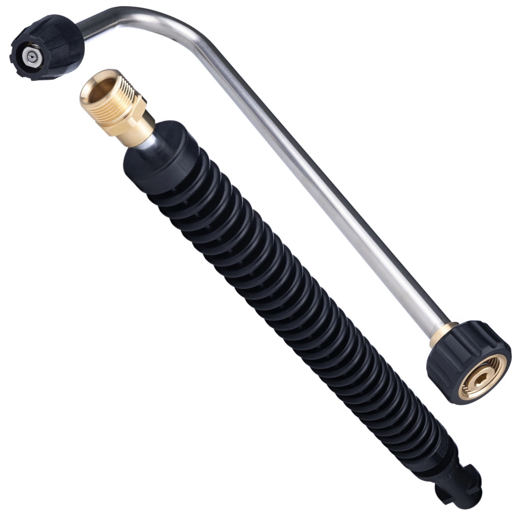 Lancia Angolare di Ricambio compatibile con Idropulitrice Kärcher K – 160 Bar, 300 mm + 400 mm, Filettatura M18x1,5
